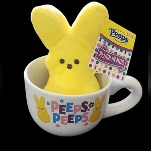 Peeps Yellow Plush in Mug Nwt